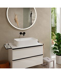 hansgrohe Tecturis S wash basin mixer 73351670 concealed, for wall mounting, projection 225mm, matt black