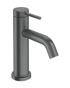 Mitigeur lavabo monocommande hansgrohe Tecturis S 73301340, saillie 108 mm, sans bonde, chrome noir brossé
