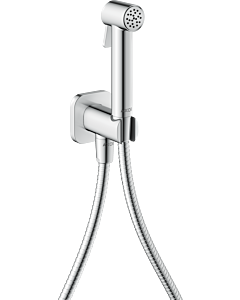 hansgrohe AXOR Bidette Showers Bidette Shower Head 29241000 2000 Softsquare spray type for cold water with shower head holder and shower hose 2000 ,25 m, chrome