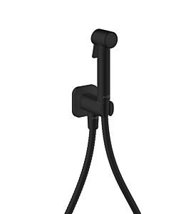 hansgrohe AXOR Bidette Showers Bidette Shower Head 29241670 2000 Softsquare spray type for cold water with shower head holder and shower hose 2000 ,25 m, matt black