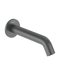 Bonde de baignoire Hansgrohe Tecturis S 73411340, saillie 198 mm, chrome noir brossé