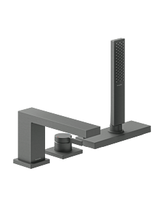hansgrohe Tecturis E 3-hole bath rim mixer 73443340 with sBox, brushed black chrome