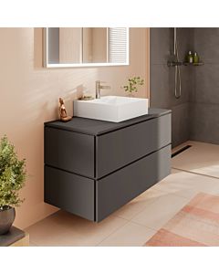 hansgrohe sous-vasque Xilesa E 54304760 2 tiroirs avec PushOpen, 1180 x 550 mm, gris ardoise mat