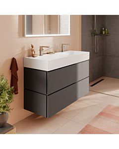 hansgrohe sous-vasque Xilesa E 54298760 1180x470mm, 2 tiroirs PushOpen, gris ardoise mat