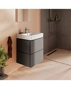 hansgrohe Xilesa E vanity unit 54292760 530x470mm, 2 drawers, for vanity unit, with PushOpen, matt slate grey