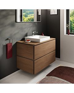 hansgrohe Xilesa E vanity unit 54302550 2 drawers with PushOpen, 980 x 550 mm, Cashmere oak