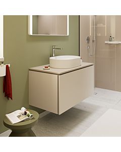 Meuble sous-vasque hansgrohe Xilesa E 54266780 tiroir 2000 , 980 x 550 mm, beige sable mat