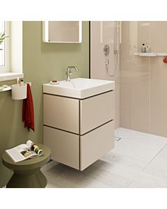 hansgrohe Xilesa E vanity unit 54293780 with 2 drawers PushOpen, sand beige matt