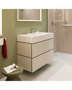 hansgrohe Xilesa E vanity unit 54297780 980x470mm, 2 drawers PushOpen, sand beige matt