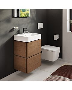 hansgrohe Xilesa E vanity unit 54248550 480x380mm, 2 drawers, for hand basin, without PushOpen, Cashmere oak