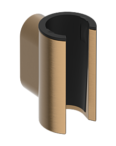 hansgrohe Porter Fine Duschkopfhalterung 28885140 feste Halteposition, aus Metall, brushed bronze