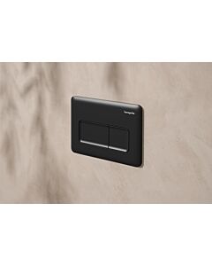 Plaque de commande Hansgrohe iFrame Original Q 66001670 pour double chasse d&#39;eau, plastique, noir mat