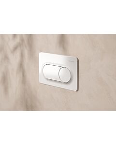 Plaque de commande hansgrohe iFrame Original S 66002450 pour double chasse d&#39;eau, en plastique blanc