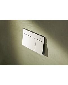 hansgrohe iFrame Element E flush plate 66003700 for dual flush, metal, matt white