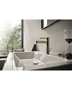 Mitigeur de lavabo Hansgrohe Finoris 76025140 CoolStart, saillie 139 mm, avec tirette, bronze brossé