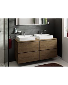 hansgrohe Xilesa E vanity unit 54305550 1375x550mm, 4 drawers, without PushOpen, Cashmere oak