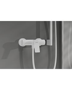 Mitigeur de douche monocommande hansgrohe 75623700 apparent, avec silencieux, blanc mat