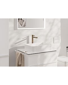 hansgrohe Finoris Waschtischarmatur 76072140 mit Push-Open-Ablaufgarnitur, Ausladung 208mm, brushed bronze
