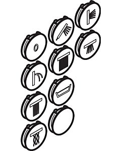 hansgrohe rosette de symboles de consommation chromé 95238000