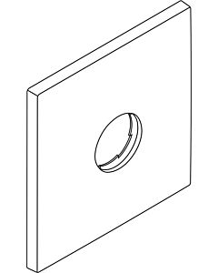 hansgrohe Rosette Axor Starck X für 97449000 Brausenmischer Unterputz chrom