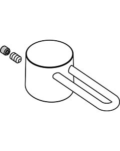 hansgrohe poignée Axor Uno piccolo pour 38094000 chromé lavabo chromé