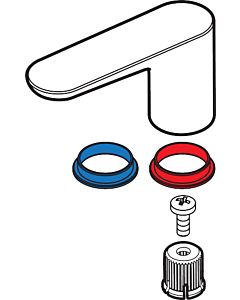 hansgrohe Griff 3-Loch Waschtischarmatur Axor 34095000 Citterio M chrom