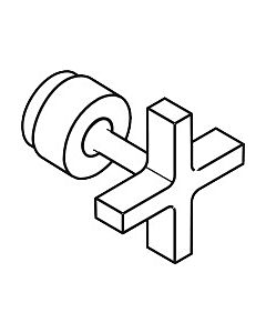 hansgrohe Kreuzgriff Axor Citterio 3-Loch 39295000 Waschtischarmatur Wandversion chrom