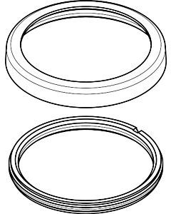 hansgrohe Rosette Axor support de douche 3/4 trous 95753000 Robinet de baignoire chromé