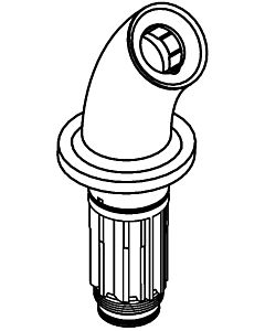 hansgrohe bec court du robinet 3 trous chromé 96127000