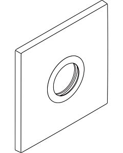 hansgrohe Axor Citterio carrée match0 96749000 mitigeur de Axor Citterio dissimulé chromé