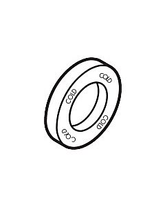 hansgrohe rosette Axor Citterio 3 trous 96754000 mitigeur lavabo froid chromé modèle de paroi