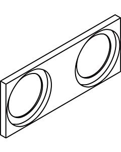 hansgrohe Plaque de base Axor Uno 96914000 Montage encastré F-Set chromé