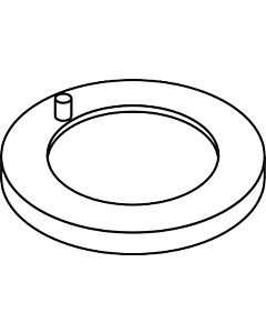 hansgrohe rosette pour bec chromé 95023000