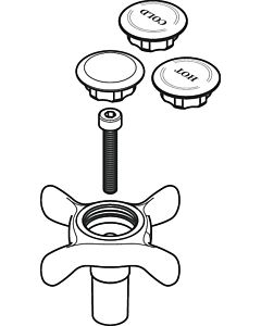 hansgrohe Gr. Axor Montreux 2handle tub. 16597830 polished nickel