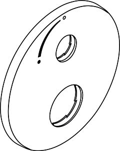 hansgrohe Rosette MTC/Absperrventil iBox 96551000 universal chrom