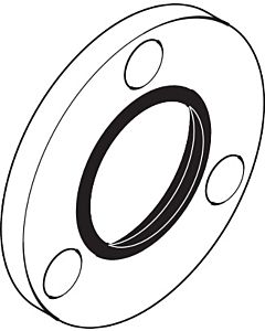 hansgrohe Rosette für Quattro/Trio Stop chrom 13936000 Durchmesser 10,8cm