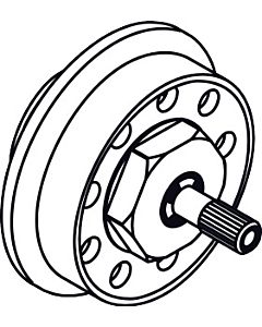 hansgrohe Rosettenmutter Quattro F-Set chrom 96489000