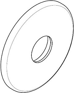 hansgrohe Rosette Axor de match0 chromé 108mm chromé