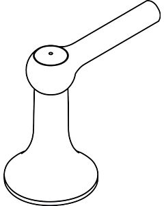 hansgrohe handle Axor Terrano cold water side 37296000 chrome