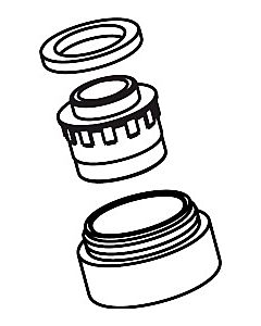 hansgrohe Luftsprudler chrom 6 l/min 98989000