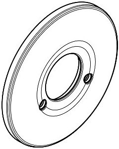 hansgrohe Rosette concealed shower mixer 96555000 Export chrome