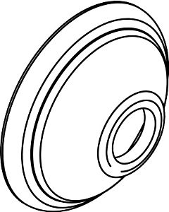 hansgrohe rosette Axor Montreux mitigeur de Axor Montreux / 98595000 mitigeur de douche mural chromé