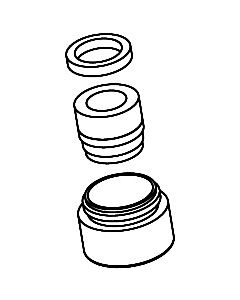 hansgrohe Luftsprudler Axor Uno 2 97884800 Spültischmischer steel