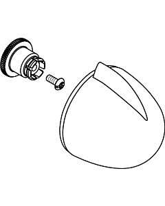 hansgrohe Poignée Axor Allegroh Novo Quattro 36993000 chromé