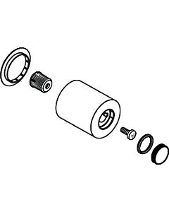 hansgrohe poignée Axor Starck module chromé USA 96298001