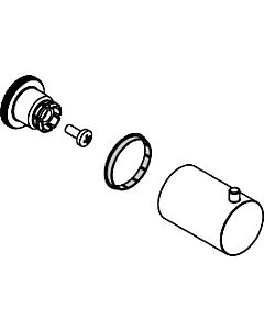 hansgrohe handle Axor Starck for side shower 97441000 chrome inscribed