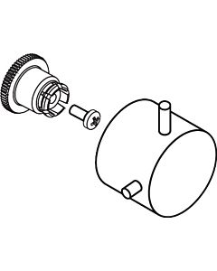 hansgrohe poignée Axor Starck chromé cachée 10991000 chromé