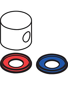 hansgrohe poignée Axor Uno froid / chaud chromé 38092000