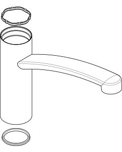 hansgrohe mixer de cuisine de chromé 98349000