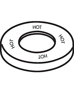 hansgrohe Rosette Axor Citterio 4-Loch 96771000 Wannenmischer warm chrom